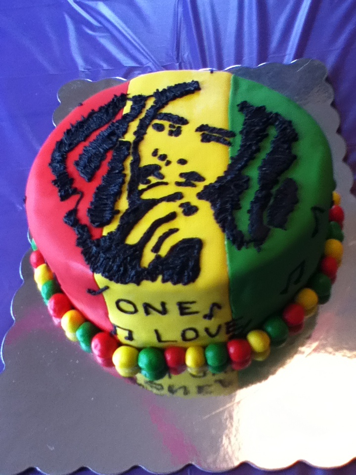 Bob Marley Birthday Cake