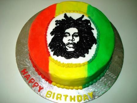 Bob Marley Birthday Cake