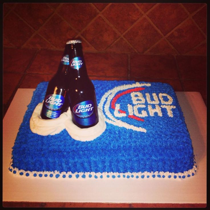 13 Cakes For Men Bud Light Photo Bud Light Cake Bud Light