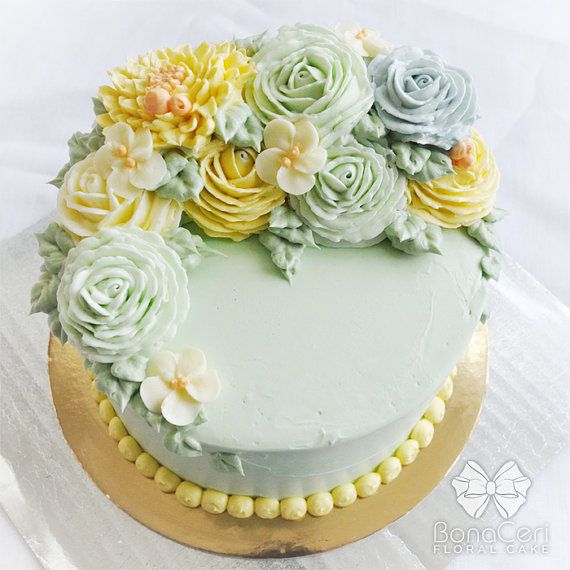 11 Photos of Floral Buttercream Cakes