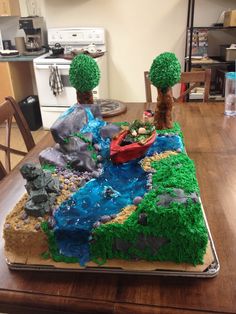 Camping Birthday Cake