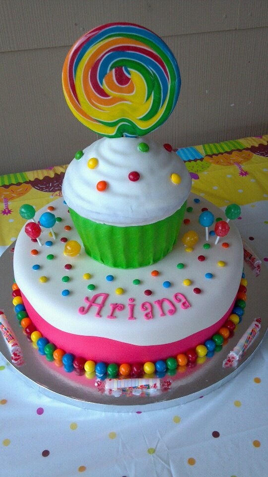 Candy Themed Birthday Cake