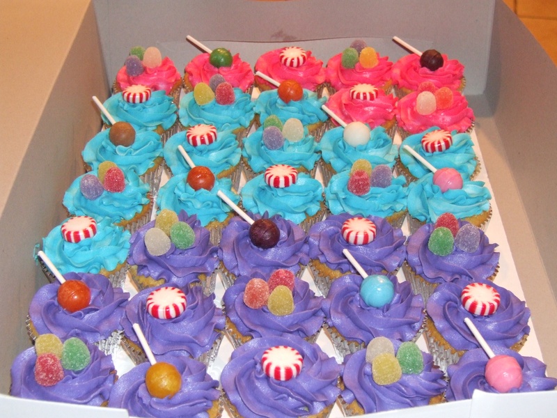 Candy Themed Cupcakes