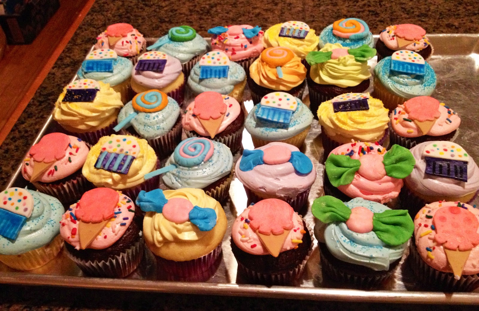 Candyland Themed Cupcakes