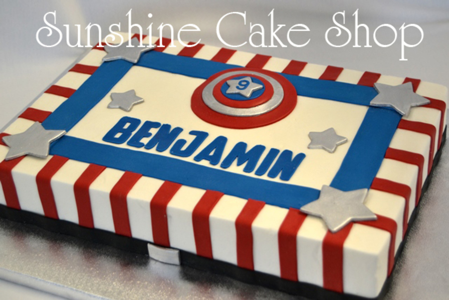 Captain America Cake Sheet