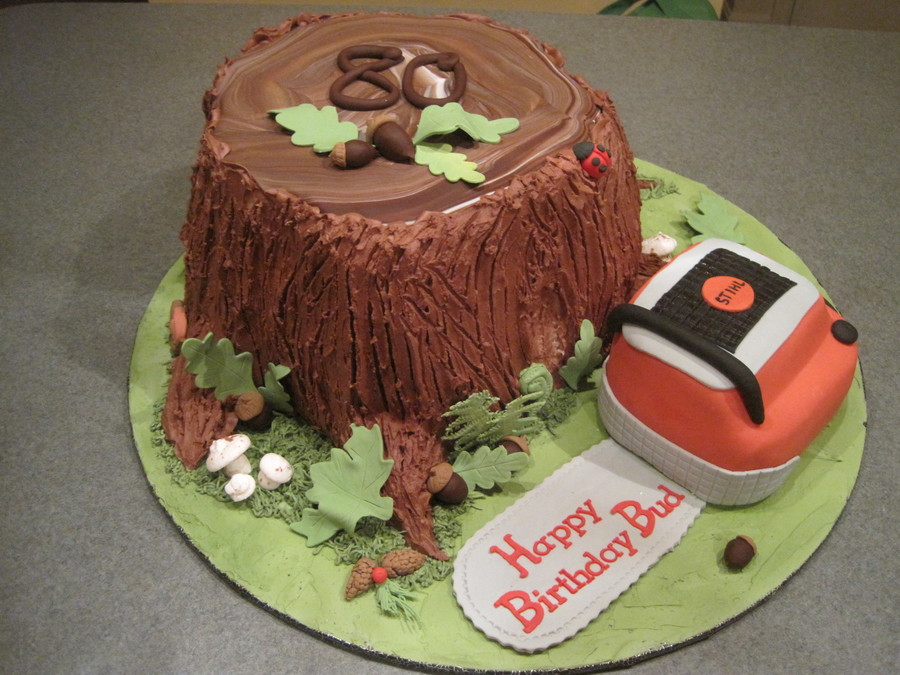 Chainsaw Cake