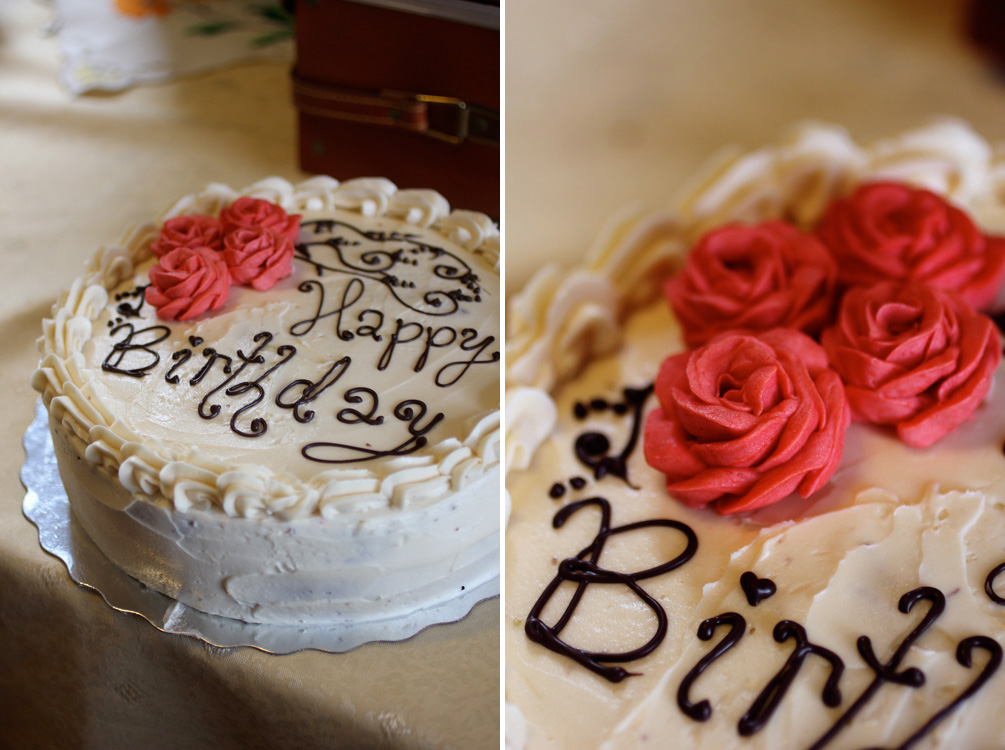 Chocolate Birthday Cake with Buttercream Roses