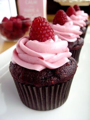 Chocolate Raspberry Cupcakes