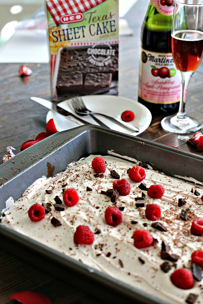 Chocolate Raspberry Sheet Cake