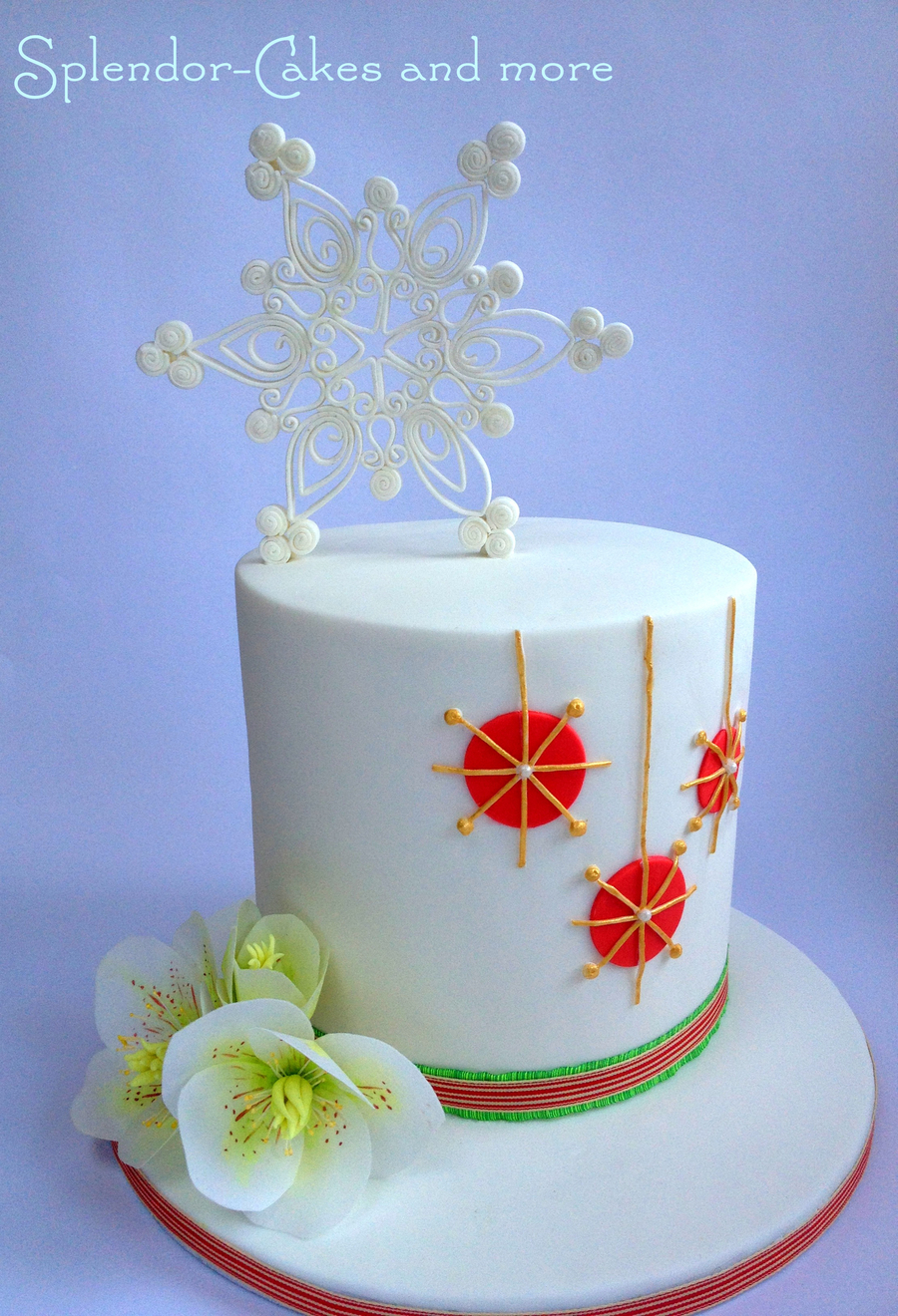 Christmas Contemporary Cake