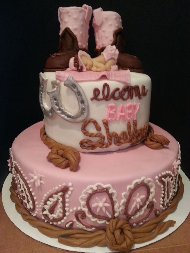 Cowgirl Baby Shower Cake