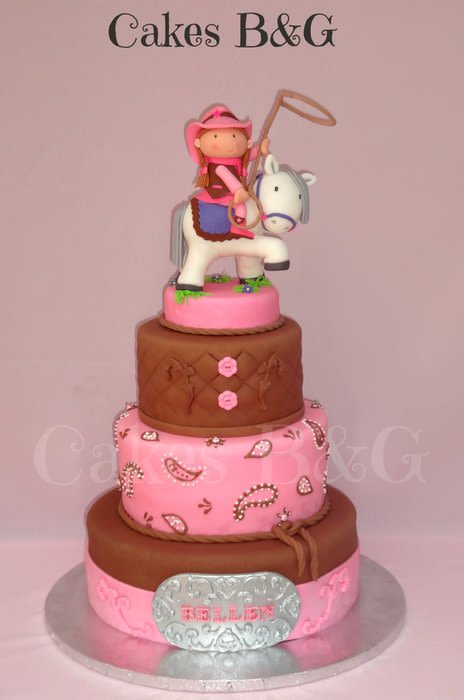 Cowgirl Birthday Cake