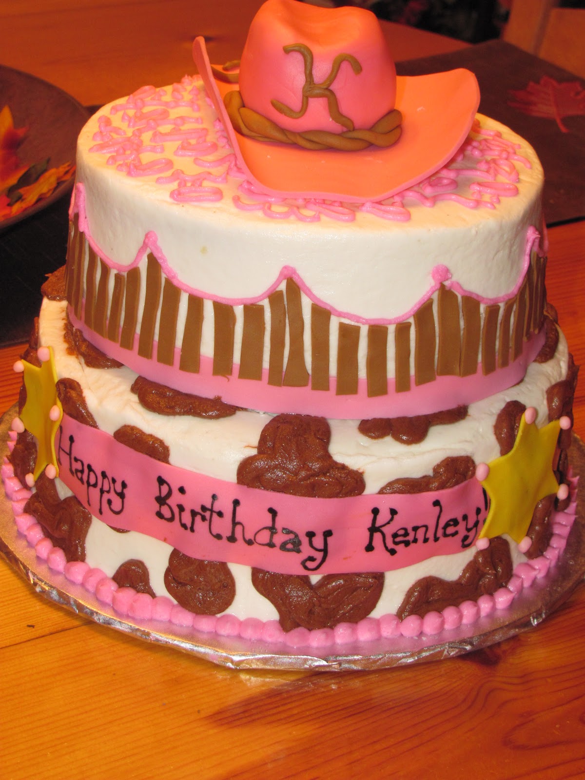 Cowgirl Birthday Cake