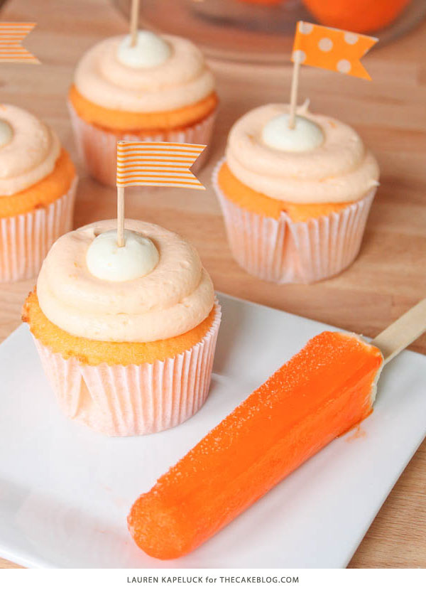 Creamsicle Cupcakes with Cake Mix