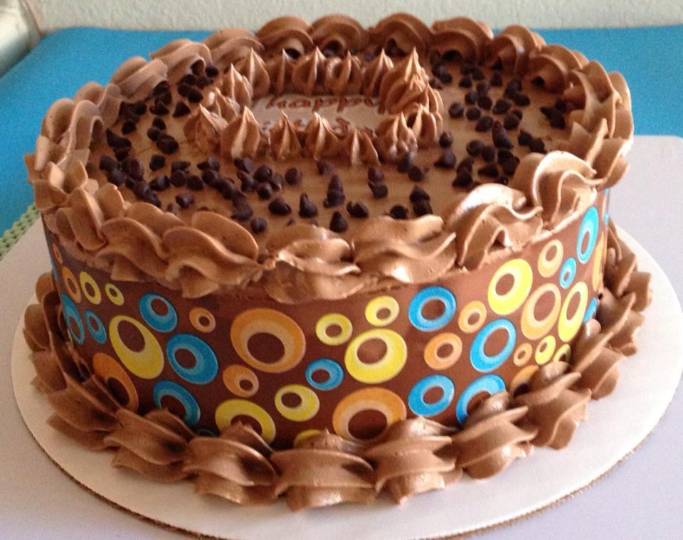 Decorated Chocolate Cake