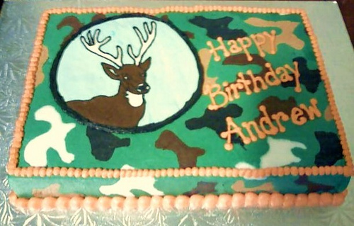 Deer Hunting Birthday Sheet Cakes