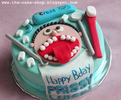 8 Dental Theme Cakes Photo Happy Birthday Dentist Cake Happy