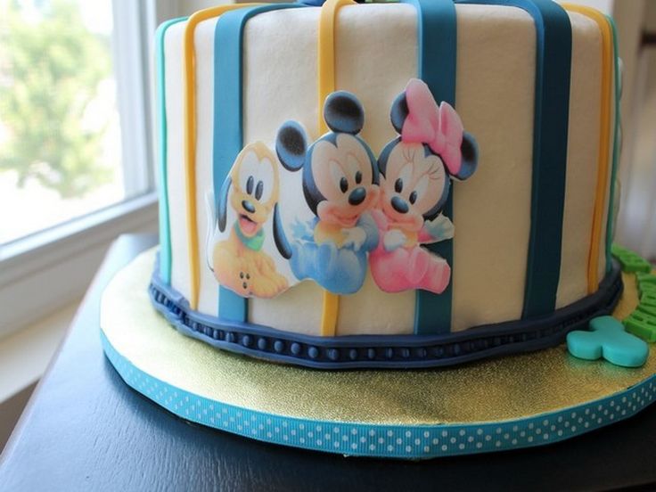 Disney Babies Birthday Cake