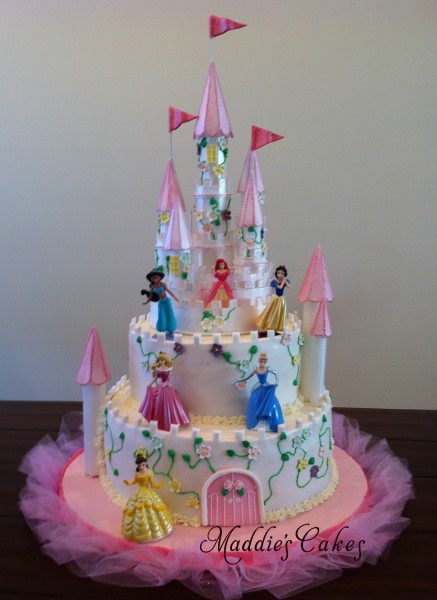 Disney Princess Castle Birthday Cake