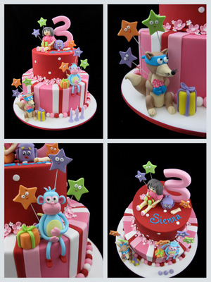 9 Photos of Dora 3rd Birthday Cakes For Little Girls