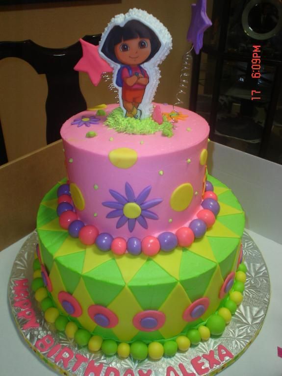 Dora the Explorer Birthday Cakes for Girls