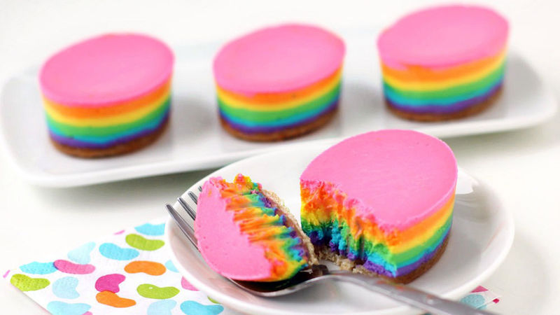 Easter Rainbow Cheesecake