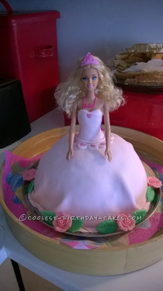 9 Photos of Easy Barbie Birthday Cakes