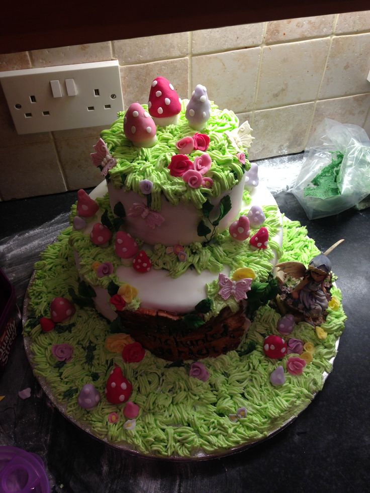 Enchanted Forest Birthday Cake