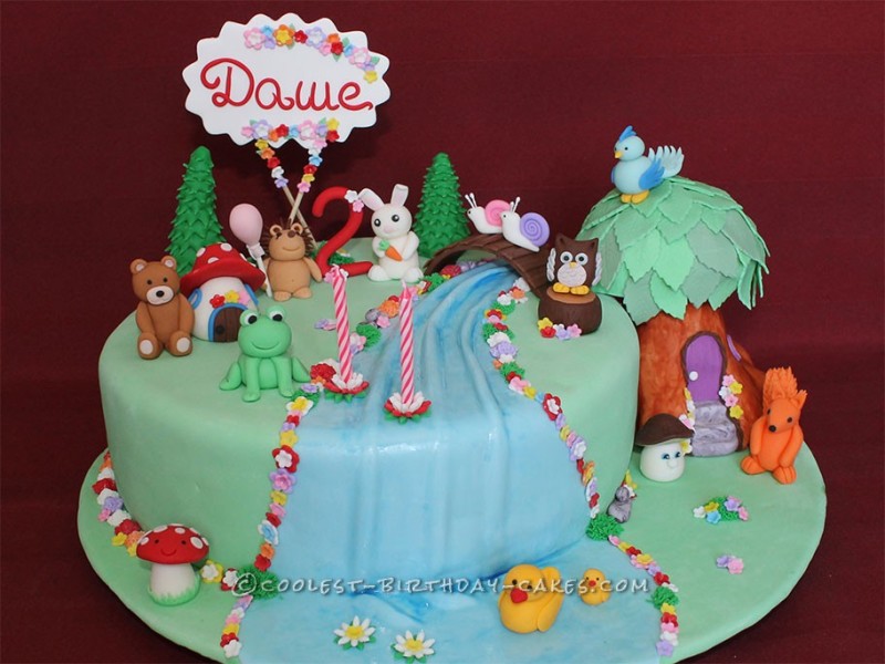 Enchanted Forest Birthday Cake