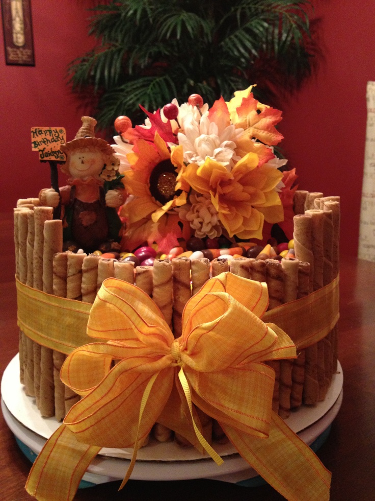 Fall Themed Birthday Cake