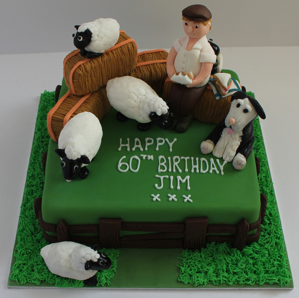 Farmer Birthday Cake