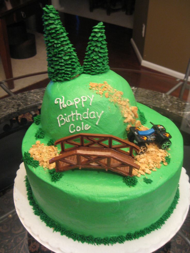 Four Wheeler Birthday Cake