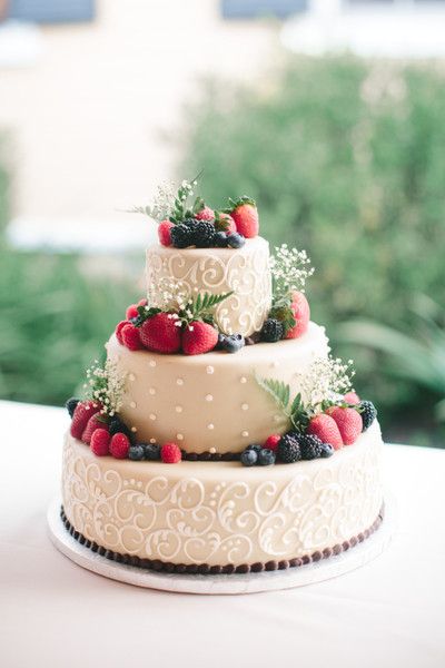 Fresh Fruit Wedding Cake