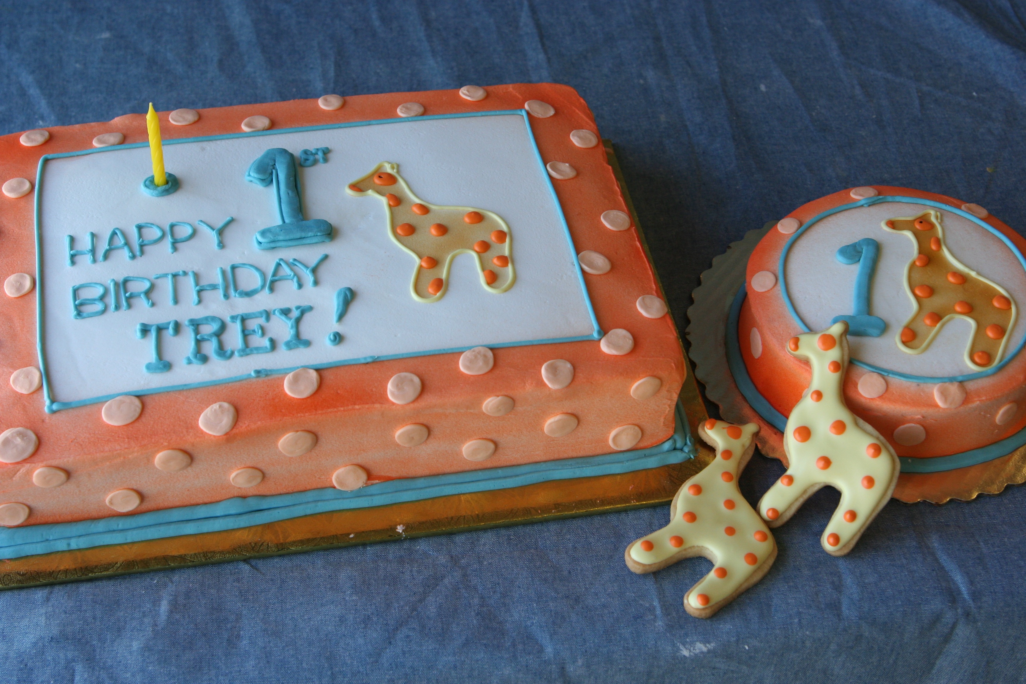 Giraffe Sheet Cake