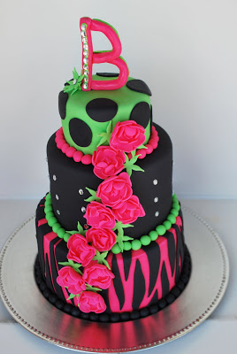 Girls Rock Star Birthday Cake