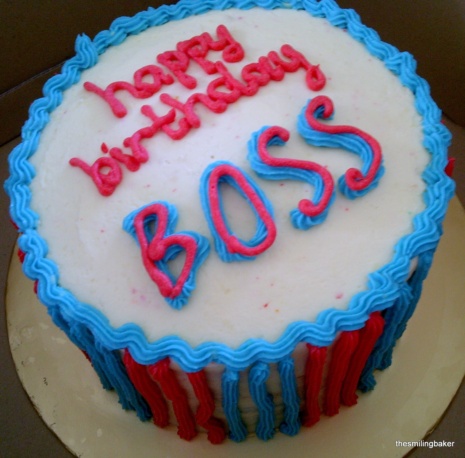 Happy Birthday Boss Cake