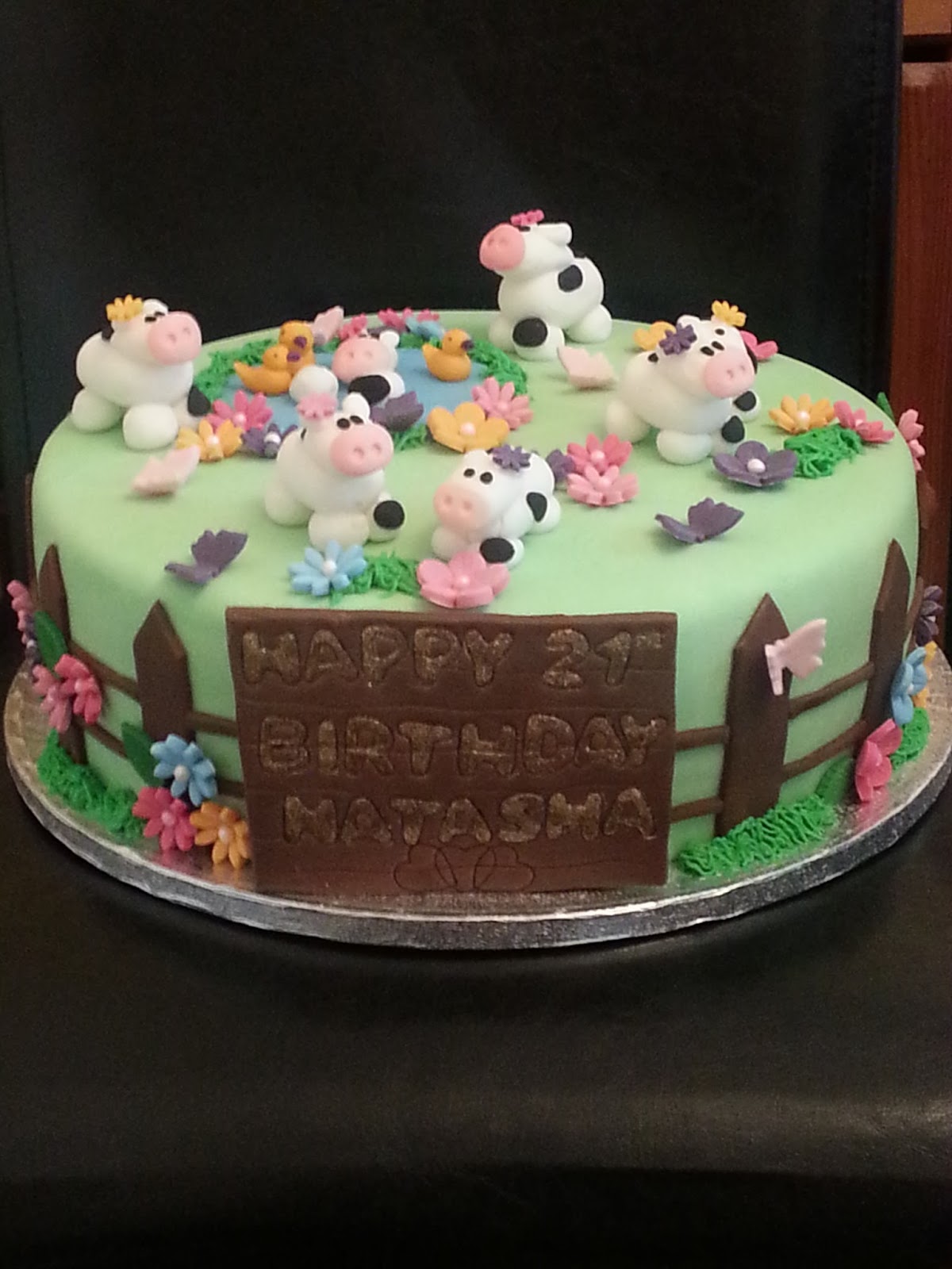 Happy Birthday Cow Cake