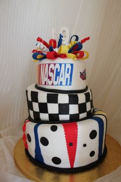 Happy Birthday NASCAR Cake