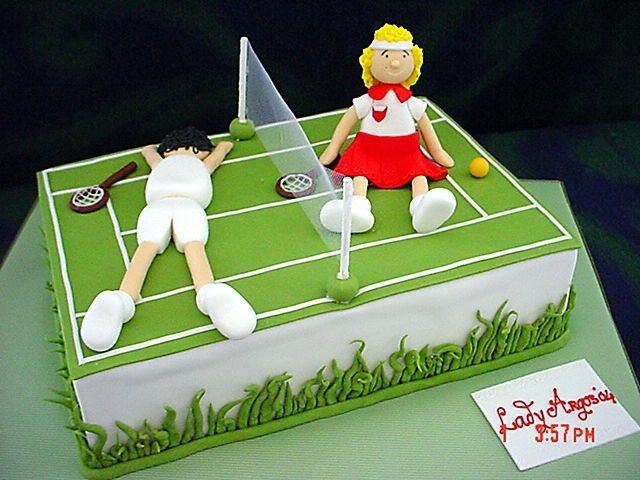 Happy Birthday Tennis Cake