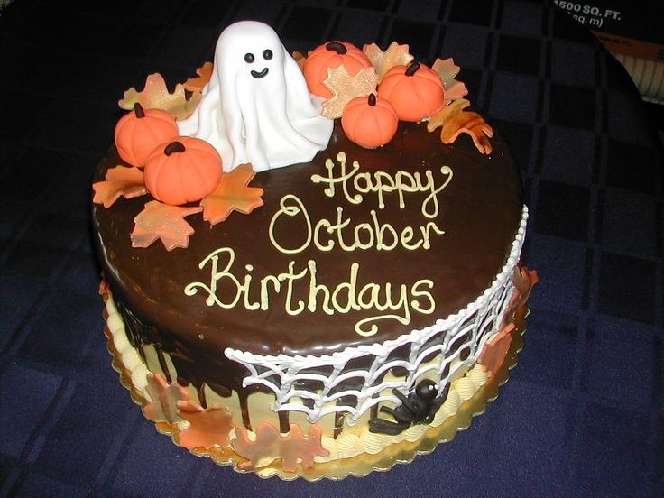 Happy October Birthday Cake