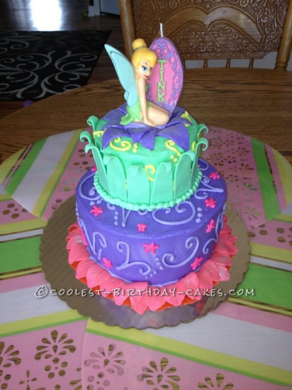 10 Photos of Homemade Tinkerbell Birthday Cakes