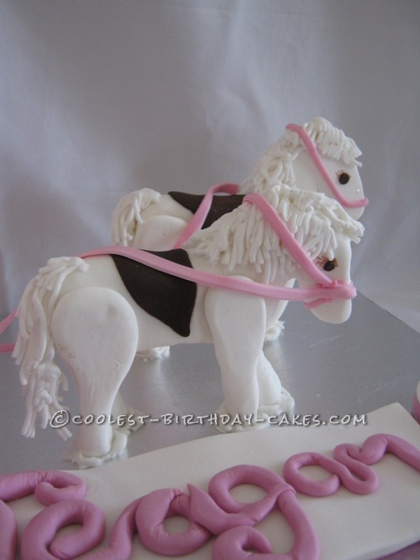 Horse and Carriage Birthday Cake