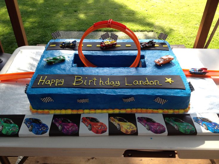 Hot Wheels Birthday Cake