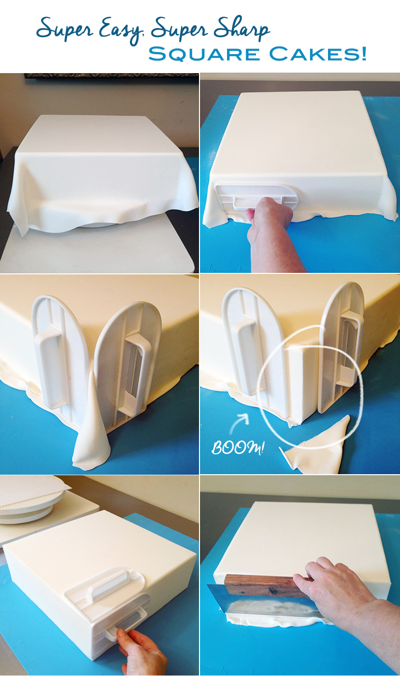 How to Fondant a Square Cake