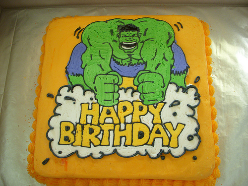 Hulk Happy Birthday Cake