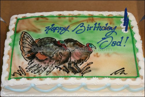 Hunting Sheet Cake