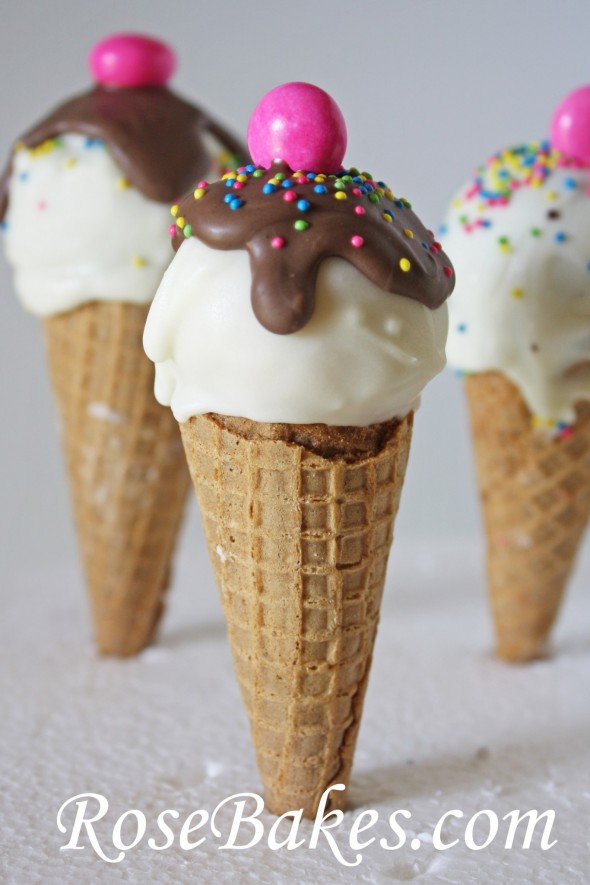 Ice Cream Cone Cake Pops