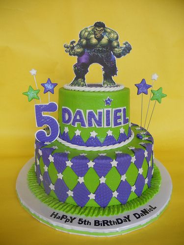 Incredible Hulk Cake