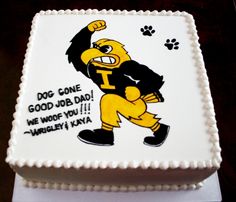 Iowa Hawkeye Birthday Cake