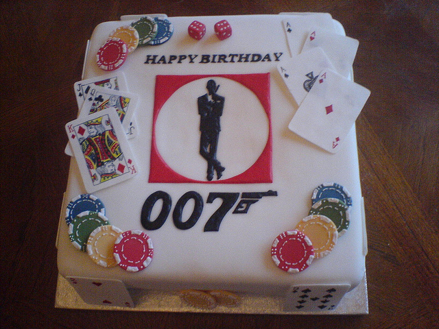 James Bond Birthday Cake